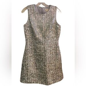 Shoshanna - Virgo Dress in Silver
Size 4
NEVER WORN